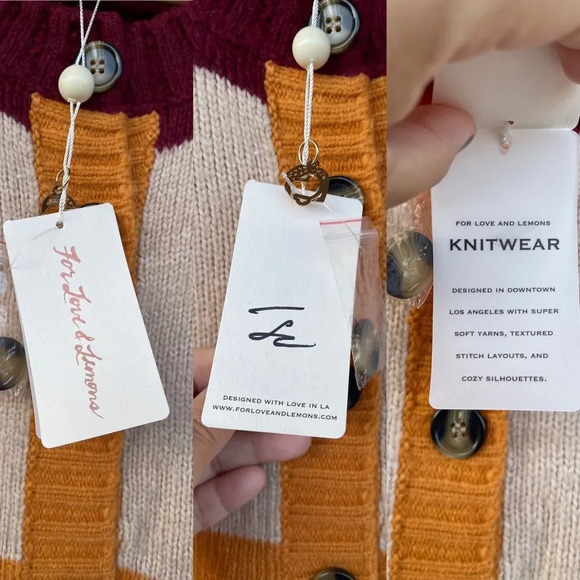 FOR LOVE & LEMONS HAILEY CARDIGAN MEDIUM - Picture 13 of 16